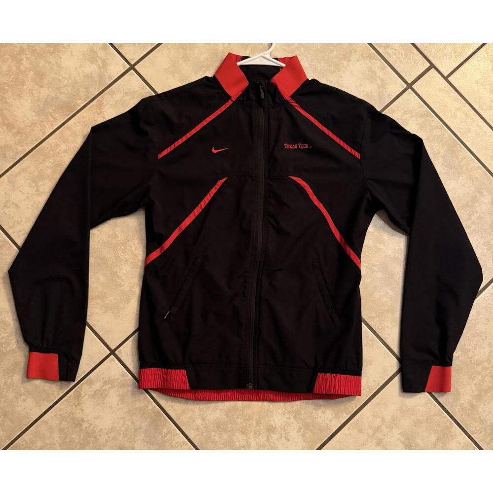 Youth Texas Tech Red Raiders Black Nike Quarter Zip Wind Jacket SALE $19.95